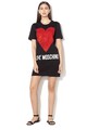 Love Moschino Рокля тип тениска с брокат Жени