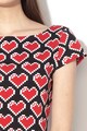 Love Moschino Szűkített dzsörzéruha szívmintával női