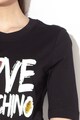 Love Moschino Рокля тип тениска с текстова шарка Жени