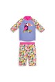 JoJo Maman Bebe Costum de baie din 2 piese, fete, imprimeu animale si floricele, Multicolor Fete