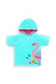 JoJo Maman Bebe Poncho de plaja din material terry cu aplicatie flamingo Fete