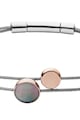 Skagen Bratara cu doua siraguri si insertie mother of pearl Anette Femei