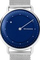 Skagen Ceas analog cu bratara metalica cu aspect de plasa Barbati