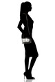 Love Moschino Geanta minaudiere cu model logo si aspect lacuit Femei