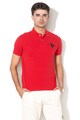 U.S. Polo Assn. Tricou polo din material pique cu broderie logo Barbati