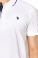 U.S. Polo Assn. Тениска от пике с яка и лого Мъже