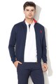 U.S. Polo Assn. Bluza sport cu fermoar si broderie logo Barbati