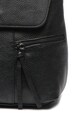 Antonia Moretti Bőr hátizsák cipzáros külső zsebekkel női