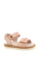 Kickers kids Sandale de piele cu velcro si nituri Fete