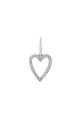 Adore by Swarovski® Group Ródium bevonatú szív alakú fülbevaló Swarovski® kristályokkal női