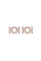 Karl Lagerfeld Обеци с розово-златно покритие и кристали Swarovski Жени