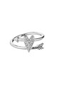 Karl Lagerfeld Родиран пръстен с кристали Swarovski Жени