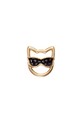 Karl Lagerfeld Cercei in forma de pisica, cu cristale Swarowski, placati cu aur 12K Femei