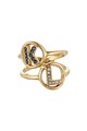 Karl Lagerfeld 12 karátos arannyal bevont gyűrű Swarovski® kristályokkal női