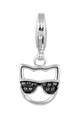 Karl Lagerfeld Talisman placat cu rodiu, cu cristale Swarovski Femei