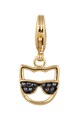 Karl Lagerfeld Talisman cu cristale Swarovski, placat cu aur 12 K Femei