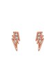 Karl Lagerfeld 12 karátos vörösarannyal bevont villám alakú fülbevaló Swarovski® kristályokkal női