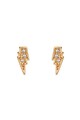 Karl Lagerfeld 12 karátos arannyal bevont villám alakú fülbevaló Swarovski® kristályokkal női