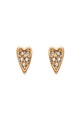 Karl Lagerfeld 12 karátos arannyal bevont szív alakú fülbevaló Swarovski® kristályokkal női