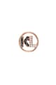 Karl Lagerfeld Cercei cu tija, monograma si cristale Swarovski®, placati cu aur rose 12 K Femei