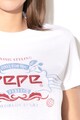 Pepe Jeans London Tricou cu imprimeu logo Femei