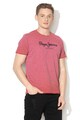 Pepe Jeans London Tricou regular fit cu imprimeu logo Don Barbati