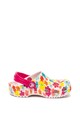 Crocs Saboti cu bareta slingback convertibila si model floral Fete