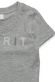 Esprit Tricou cu imprimeu logo si decolteu rotund Baieti