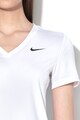 Nike Tricou cu decolteu in V si Dri-Fit, pentru fitness Femei