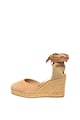 Aldo Sandale wedge tip espadrile de piele intoarsa si material textil Muschett Femei