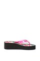 Liu Jo Papuci flip flop wedge cu bareta transparenta Femei