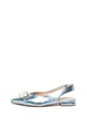 Tosca Blu Pantofi slingback de piele, cu varf ascutit si strasuri Domino Femei