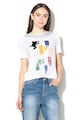 DESIGUAL Tricou din amestec de modal, cu decoratiuni Canterbury Femei