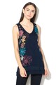 DESIGUAL Bluza fara maneci, cu imprimeu floral Obi Femei