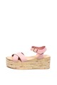 Zee Lane Sandale wedge de piele nabuc Nabilia Femei