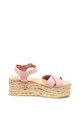 Zee Lane Sandale wedge de piele nabuc Nabilia Femei