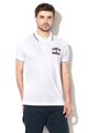 Franklin & Marshall Tricou polo din pique cu detaliu logo Barbati