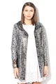 Only Jacheta parka de ploaie, cu animal print Kelly Femei