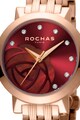 ROCHAS PARIS Ceas cu detaliu trandafir mother of pearl pe cadran Femei