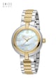 ROCHAS PARIS Ceas analog cu cadran mother of pearl si diamante Femei