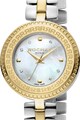 ROCHAS PARIS Ceas analog cu cadran mother of pearl si diamante Femei