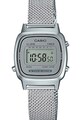 Casio Chrono karóra hálós fémszíjjal női