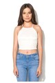 NEW LOOK Top crop alb fildes din dantela Femei