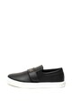 Versace Jeans Pantofi slip-on de piele, cu logo Femei