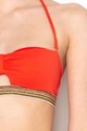 Undercolors of Benetton Sutien bandeau de baie cu bureti detasabili si bretele halter Femei