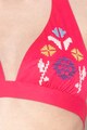 United Colors of Benetton Underwear Sutien de baie fara burete, cu cupe triunghiulare si detalii brodate Cancun Femei