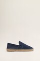 Mango Espadrile de piele intoarsa cu model in relief Barbati