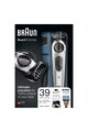 Braun Aparat de tuns barba si parul  BT5060, 39 setari de lungime, 2 piepteni, trimmer pentru precizie, aparat de ras Gillette Flexball, Acumulator, Negru/Argintiu Barbati