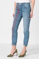 Pepe Jeans London Blugi mom fit cu croiala conica Violet Archive Femei