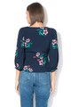 Pepe Jeans London Bluza cu decolteu cache-coeur si model floral Cherry Femei